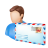 Email contact accounting mail
