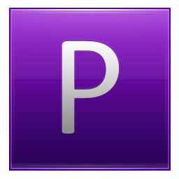 Letter violet ps