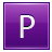 Letter violet ps