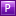 Letter violet ps