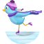 Winter skating follow