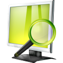 Hardware eye look glass zoom magnifier magnify loupe search find magnifying computer