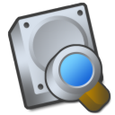 Harddrive magnifying magnify search zoom magnifier loupe find glass tool look eye