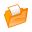 Folder orange open